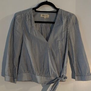 Madewell striped summer blouse